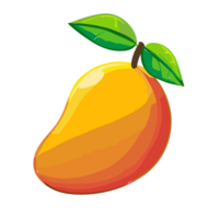 manga fruta transparente fundo , ai generativo png