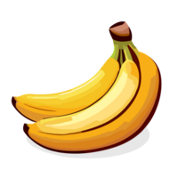 banana fruta transparente fundo, ai generativo png