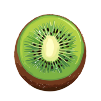 kiwi fruit transparant achtergrond, ai generatief png