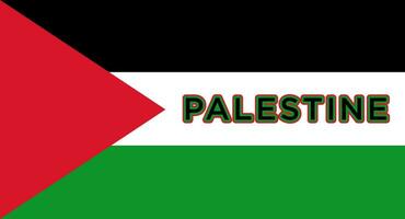 Free Palestine design with Palestinian flag. Design elements, posters, banners vector