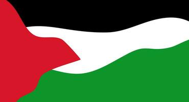 Free Palestine design with Palestinian flag. Design elements, posters, banners vector