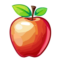 Apple transparent background, AI Generative png