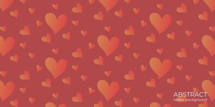 Abstract vector background with hearts, pattern