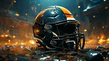 AI-Generated Sports protective helmet for playing American football photo