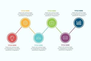 Presentation Business Circle Infographic Template With Six Step Elements Vector Illustration