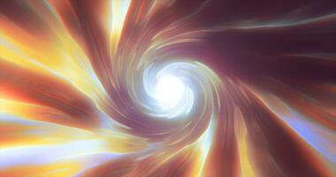 AI-Generated Abstract energy yellow tunnel twisted swirl of cosmic hyperspace magical bright glowing futuristic hi-tech with blur and speed effect background photo