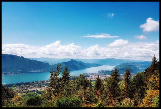 Serenity at Lake Bourget from the Bauges Massif photo