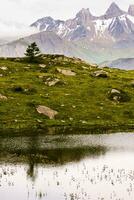 Majestic Alpine Peaks Awe Inspiring Aiguilles d'Arves Landscape in Savoie photo