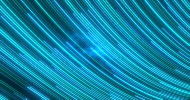 Abstract bright blue glowing flying waves from twisted lines energy magical background photo