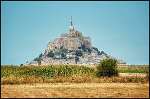 espectacular verano ver de mont Santo michel foto