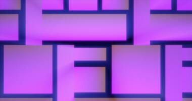 Purple patterns futuristic energy glowing from rectangles and squares background photo