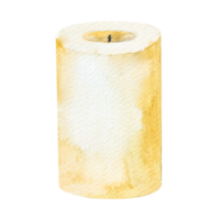 Watercolor illustration of candles, creating an atmosphere of magic and witchcraft png