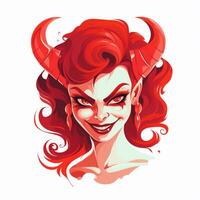 demon female animation cartoon photo