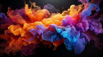 The Art of Colorful Abstract Background Design ai generative photo