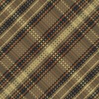 Tartan plaid pattern with texture and coffee color. vector
