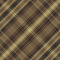 Tartan plaid pattern with texture and coffee color. vector