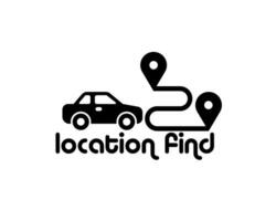 Location find, pin, gps, pointer icon symbol of location icon logo vector