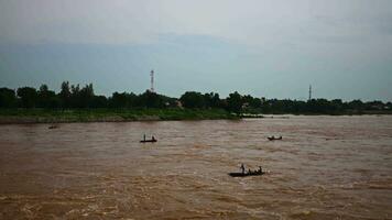 Fishing Boats In the River. There Are Many Fishing Boats On The River In The Morning. video