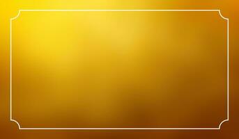 Gold background gradient foil yellow texture frame. Smooth gold gradient blur metallic photo