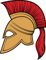 PNG Illustration of an Ancient Greek - Spartan Warrior Helmet