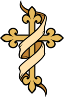 PNG illustratie van christen kruis