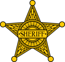 PNG illustratie van sheriff ster