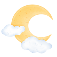 Moon and clouds png