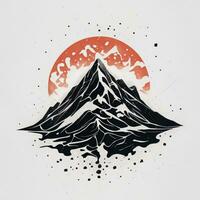 Mountain Illustration Ai Generative photo