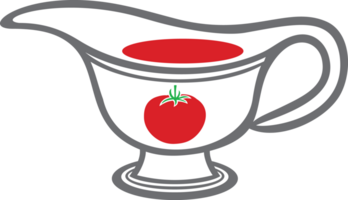 Sauce Dish PNG Illustration