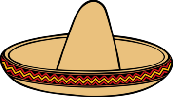 Sombrero - Mexican Hat PNG Illustration