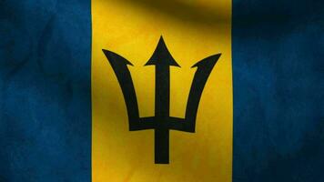 barbados bandeira acenando video