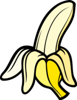 Opened Banana PNG Illustration