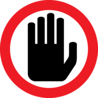 Stop Sign PNG Illustration