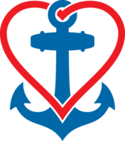 Anchor and Heart PNG Illustration