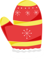 cute christmas gloves png