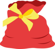 Père Noël claus cadeau sac png