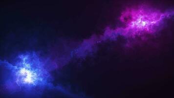 3D galaxy background. Animation of the Mystic Nebula. Background of deep space nebula loop and abstract clouds. seamless loop 4K. video