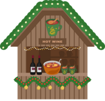 Christmas Market Stalls. Outdoor festival stand. Kiosks. Souvenir kiosk. png