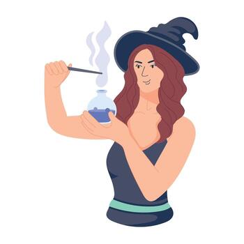 Trendy Witch Elixir vector