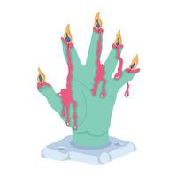 Trendy Zombie Hand vector