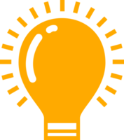 vintage electric light bulb idea business icon png