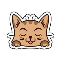 Happy Cat vector sticker