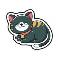 Happy Cat vector sticker