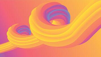 Colorful Abstract fluid wave background design. vector