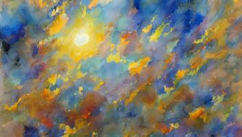 Abstract Impressionism Colorful Artistic Background Painting Imaginative Works photo