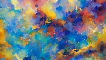 Abstract Impressionism Colorful Artistic Background Painting Imaginative Works photo