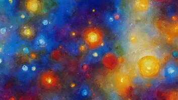 Abstract Impressionism Colorful Artistic Background Painting Imaginative Works photo