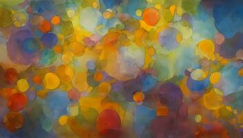 Abstract Impressionism Colorful Artistic Background Painting Imaginative Works photo