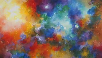 Abstract Impressionism Colorful Artistic Background Painting Imaginative Works photo