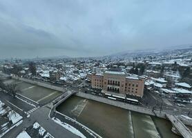 Aerial view of Sarajevo, Bosnia and Herzegovina photo